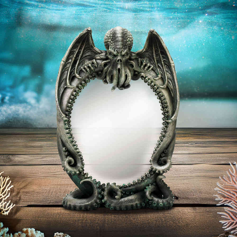Nemesis Now - Cthulhu's Reflection 24.5cm Spiegel - Schwarz